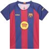 FC Barcelona - Maglietta Blaugrana Prima Stagione 25/26, Replica Ufficiale, Unisex, per Bambini, 10 Anni, Poliestere
