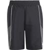 adidas Unisex - Bambini e Ragazzi Color Block Woven Shorts, Black/Grey Six/White, 15-16 Years