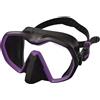 Seac Icona, maschera monolente Made in Italy per la subacquea realizzata con tecnologia frameless e facciale sovrastampato,nero/violet, standard