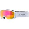 ALPINA Unisex - Bambini, SCARABEO JR. HM Occhiali da sci, white, One Size