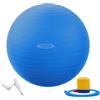 Fitvids Palla per esercizi anti-scoppio e antiscivolo, palla da yoga, palla da fitness con pompa rapida, capacità 0,9 kg, blu, 76,2 cm, XL