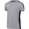 Nike Unisex Kids Short-Sleeve Soccer Top Y Nk DF Acd23 Top SS, Wolf Grey/Black/White, DR1343-012, S
