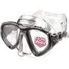SEAC Clear - Maschera Subacquea Antiappannamento Doppia Lente in Silicone | Maschera per Immersioni e Snorkeling Antifog Low Volume
