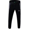 Erima Bambini Six Wings Funzionale Pants, Nero/Slate Grey, 164