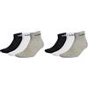 adidas Mixte Think Linear Ankle Socks 3 Pairs, Medium Grey Heather/White/Black, 37-40 (Confezione da 2)