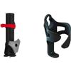 Clicgear Portaombrelli regolabile Deluxe, nero/grigio + carrello da golf portabicchieri XL, nero