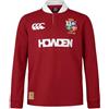 Canterbury of New Zealand British And Irish Lions LS Classic - Camicia Niños Unisex, Red Dahlia,
