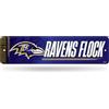 Rico Industries Cartello stradale in metallo NFL Football Baltimore Ravens, 10,2 x 38,1 cm, decorazione per la casa, camera da letto, ufficio, Man Cave