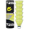 Talbot-Torro Volani da Badminton Tech 450, Lattina 6 Pezzi, in Nilon Premium