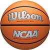 WILSON NCAA Evo NXT Pallone da basket ufficiale per interni, misura 7, 74,9 cm, argento/arancione.