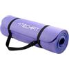 TechFit Fitness Tappetino Yoga Professionale - Ideale per Palestra in Casa, Esercizi del Pavimento, Campeggio, Stretching, Pilates 10 e 15 mm