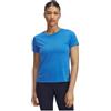 Under Armour Donna Launch Short Sleeve, Maglietta Manica Corta Traspirante per Corsa e Running, T-Shirt Sportiva con Dettagli Riflettenti per Una Maggiore visibilità,Blue Atlantis/Reflective,LG