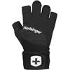 Harbinger Training Grip Wristwrap Gloves, Heavy lifting gloves for more palm protection and wrist stability, Unisex,