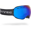 Black Crevice Occhiali da Sci con Lenti sferiche, Adulti (Unisex), Nero/Blu Revo, Standard