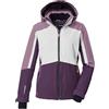 Killtec Donna Giacca da sci/giacca funzionale con cappuccio e paraneve con chiusura a cerniera KSW 28 WMN SKI JCKT, pflaume, 44, 43414-000