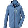 Killtec Bambini e ragazzi Giacca softshell/giacca outdoor con cappuccio KOS 143 BYS SFTSHLL JCKT, taubenblau, 116, 44088-000