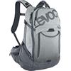 EVOC TRAIL PRO 26l zaino protettivo per tour in bicicletta, zaino (ampie alette sui fianchi, scomparto per vescica d'idratazione da 3l, taglia: L/XL), Grigio Pietra/Grigio Carbone