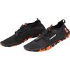 CRESSI Molokai, Shoes Scarpette Sportive per Ogni Tipo di Sport Estivo/Acquatico con Suola Antiscivolo ad Alto Coefficiente d'Attrito Unisex Adulto, Nero/Arancio, 37 EU