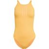 adidas Femme 3-Stripes High Neck 2-Way Straps PEACHSOFT Swimsuit, Pure Tangerine, 34