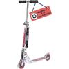 HUDORA Monopattino BigWheel 125 - argento - Monopattino in alluminio sicuro e di pregio per bambini - Altezza regolabile e struttura pieghevole carico fino a 100kg - Monopattino stabile con tracolla
