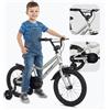ATTABO Knack 16 - Bicicletta per bambini (5-7 anni) con telaio in alluminio leggero (9 kg), ruote da 16, per 110-120 cm, manubrio ergonomico, stabile e leggero, ideale per l'apprendimento in