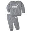 PUMA Minicats Ess Crew Jogger Fl Tuta sportiva Unisex - Bimbi 0-24 (Pacco da 1)