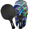 Schildkröt Donic-Schildkröt Racchetta da Tennis da Tavolo CarboTec, 20% a 100% Carbonio, Manico Concavo, Spugna da 1,9 mm
