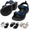 Cressi dal 1946 - Pete Sandal Black/Blue Navy 41 - Sandalo Unisex Ideale per Le Giornate Estive in Spiaggia, Progettato per Comfort e Praticità in Ambienti Acquatici, Nero/Blu Navy, 41