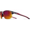 Julbo Split Occhiali da Sole, Nero/Rosso, Taglia Unica Unisex-Adulto