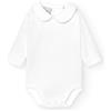 BABIDU Body Neonato a Maniche Lunghe in 100% Cotone, Tutina Neonato Realizzato in Tessuto Morbido, Traspirante e Anallergico per Pelli Sensibili, Body in Piqué con Collo a Polo, Abbigliamento Unisex