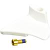 e*thirteen E13 - Placca per Usura Superiore, Colore: Bianco