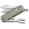Victorinox, Classic SD, Coltellino Svizzero, Originale, Multiuso, Campeggio, 7 Funzioni, Lama, piccola, Lima per unghie, Grigio Trasparente
