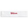 Wilson Terry Logo Fascia Per Capelli, Con Tecnologia Traspirante, Resistente Al Sudore, Realizzata In Tessuto Ad Asciugatura Rapida, Colore: Bianco Brillante/Infrarosso, Taglia: Unica