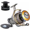 Yoshikawa Mulinello per pesca alla carpa, pesca di roccia e a mosca con 11 cuscinetti a sfera in acciaio INOX anti corrosione, 5.5:1, 3000 - 6000, resistente