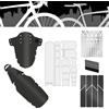 Rie:Sel Design Riesel Design Jobrad Bundle Ghiaia Parafanghi Anteriore e Posteriore & Pellicola di Protezione Telaio & Adesivi Riflettenti in Kit per Tutte Le Dimensioni della Bicicletta (Ghiaia)