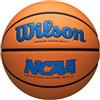 Wilson NCAA Evo NXT Pallone da basket ufficiale per interni, misura 6, 72,4 cm, blu reale/arancione