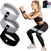 EVOLAND 3 Pezzi Elastici Fitness, Fasce Elastico Fitness in Tessuto con 3 Livelli di Resistenza, Bande Elastiche Fitness Antiscivoli Donna e Uomo, per Esercizi Glutei, Yoga, Pilates, Palestra