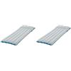 Intex 67997 - Materasso Gonfiabile Camping Singolo, Laminato, Grigio e Azzurro, 67x184x17 cm (Confezione da 2)