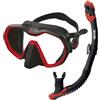 SEAC Set bis Icona Dry, Set Maschera Frameless e Snorkel Dry di Alta qualità per Immersioni Subacquee