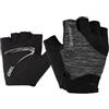 Ziener Canizo - Guanti da Ciclismo, Mountain Bike, Ciclismo | Dita Corte - Traspirante/Ammortizzante, Nero Melange, XL