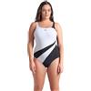 Arena Liliana U Back Costume Intero Donna Coppa B, Costume da Bagno Modellante Shapewear, Tecnologia Power Mesh e Tessuto Sensitive Fabrics Resistente al Cloro, Coppe Rimovibili e Spalline Regolabili