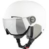 ALPINA ARBER Visor, Casco da Sci Unisex-Adult, White Matt, 51-55
