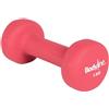 Bodyline Manubrio In Ghisa Antiurto 1 Kg Con Rivestimento In Neoprene | Peso Fitness Rosa Antiscivolo Per Home Gym, Braccia, Spalle E Petto