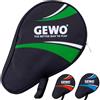 GEWO - Borsone da Ping Pong Unisex per Adulti Master con Scomparto per Palline, Nero/Verde, 30 x 20 x 2 cm