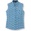 CMP - Camicia Smanicata Elasticizzata da Donna, Blue-Cielo, 40