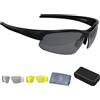 BBB Occhiali Sportivi Impress Travelcase Occhiali sportivi Unisex - Adulto (Pacco da 1)