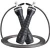 GRIFEMA GA5005 Corda per Saltare Regolabile, Corda per Saltare Crossfit Professionale, con Impugnatura Antiscivolo, per Uomo, Donna e Bambino, 2.8 m, Nero