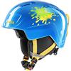 uvex heyya, casco da sci leggero per bambini, regolazione individuale delle dimensioni, aerazione ottimizzata, blue splash, 51-55 cm