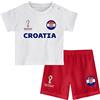 FIFA Maglietta E Pantaloncini Ufficiali 2022 Country Tee & Shorts Set Unisex - Bambini e ragazzi (Pacco da 1)