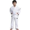 IPPONGEAR Future 2 Tuta da Judo per Principianti e Bambini con Cintura (Elastico in Vita e Coulisse sui Pantaloni, densità del Tessuto 335gr/m²) Bianco